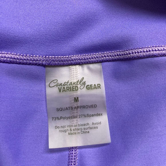 Constantly Varied Gear Purple Capri Leggings M - Picture 4 of 6